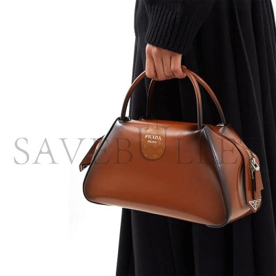 PRADA BRUSHED LEATHER SUPERNOVA HANDBAG 1BA365 (31*16*13.5cm) PRADA BRUSHED LEATHER SUPERNOVA HANDBAG 1BA365 (31*16*13.5cm)